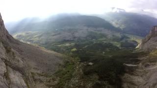 Watch BASE Jumping in a Thunderstorm Video