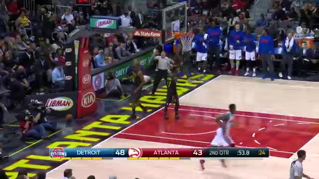Watch NBA: Kentavious Caldwell-Pope Flies in for the Breakaway Slam Video