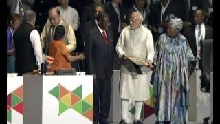 Watch PM Modi addressing the closing ceremony of IAFC 2015 and releasing commemorative coins Video