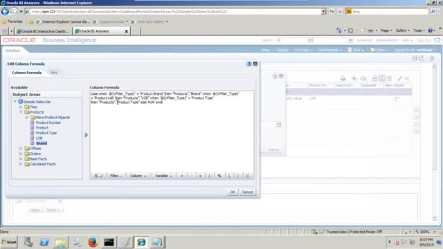 Watch OBIEE Dynamic Filter Video