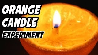 Watch Candle from an Orange Science Experiment Video