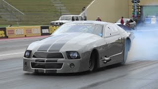 Watch B0K RACE ENGINES TWIN TURBO MUSTANG 6.08 @ 242 MPH SYDNEY DRAGWAY Video
