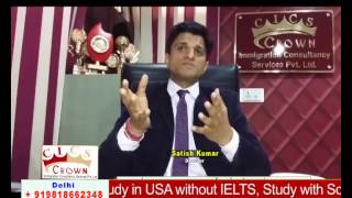 Watch Crown Immigration Study in USA Satish Kumar Bhargava Video