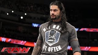 Watch Roman Reigns is ready to fight: WWE Raw, November 2, 2015 Video
