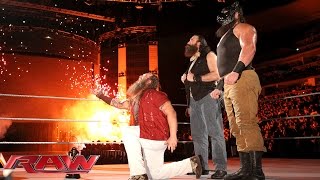 Watch Bray Wyatt shows that the powers of The Undertaker and Kane now belong to him: WWE Raw, November 2, 2015 Video
