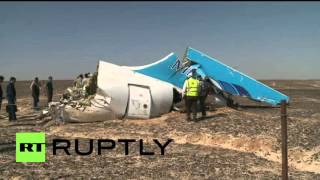 Watch Egypt: Russian delegation visits plane crash site in the Sinai Video