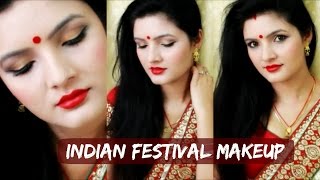 Watch Diwali / Durga Puja Makeup Tutorial - Happy Diwali Video