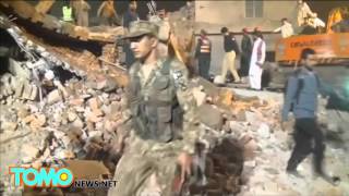 Watch Pakistan factory collapse: 18 killed and 75 injured during disaster at Lahore factory Video