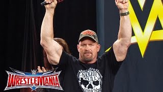 Watch "Stone Cold" Steve Austin enters AT&T Stadium: WrestleMania On-Sale Party, November 5, 2015 Video