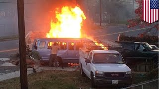 Watch Horror car crash: 4 dead in fiery Maryland head-on collision, fourteen more injured - TomoNews Video