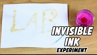 Watch Invisible Ink || Science Experiment Video