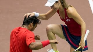Watch Leander Paes & Martina Hingis 7/14/14 Mixed Doubles Highlights Video