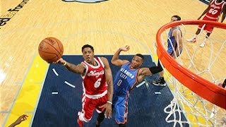 Watch NBA: Russell Westbrook Duels Mario Chalmers Video
