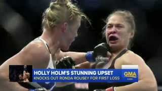 Watch Underdog Holly Holm Upsets Ronda Rousey Video