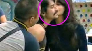 Watch Bigg Boss 9 Kissing Scene - Mandana Karimi Kiss Rishabh Sinha Video