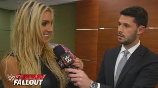 Watch Charlotte makes it official after a very personal night on Raw: WWE Raw Fallout, November 16, 2015 Video