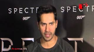 Watch Varun Dhawan at the screening of Spectre Video