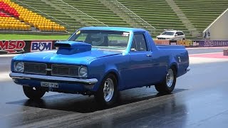 Watch MANSWETO RACING HG UTE 9.36 @ 144 MPH SYDNEY DRAGWAY Video