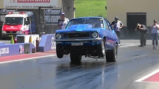 Watch EAT351 V8 TORANA 8.33 @ 162 MPH SYDNEY DRAGWAY Video