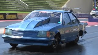 Watch SCF RACE CARS TURBO V8 COMMODORE 6.90 @ 212 MPH APSA TESTING DAY 2 Video