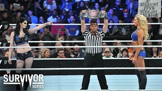 Watch WWE Network: Charlotte vs. Paige: WWE Survivor Series 2015 Video
