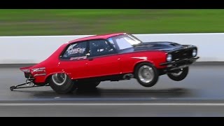 Watch PRO STREET BLOWN WINNER TOMI RAIKKO TWIN TURBO TORANA 7.09 @197 MPH APSA GRAND FINAL Video