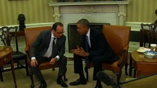 Watch Obama, Hollande Meet To Discuss Fight Against IS Video