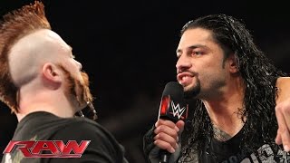 Watch Roman Reigns demands a rematch with Sheamus: WWE Raw, November 23, 2015 Video