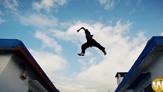 Watch Powerful FreeRunning Stunts Chase Style Video