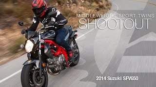 Watch Suzuki SFV650 - Sport Twins Shootout Video