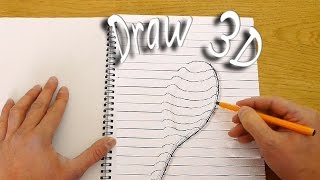 Watch How to Draw in 3D - Optical Illusion Video