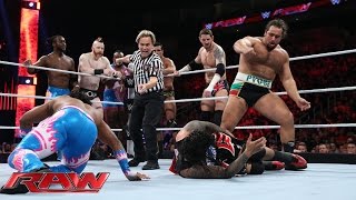 Watch Reigns, Ambrose & The Usos vs. Sheamus, Barrett, Rusev, Del Rio & New Day: WWE Raw, Nov. 30, 2015 Video