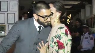 Watch Deepika Padukone Kissing Ranveer Singh At Tamasha Success Party Video