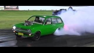 Watch LETSFRY BLOWN V8 GEMINI WAGON BURNOUT SYDNEY DRAGWAY Video