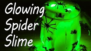 Watch Glow in the Dark Spider Slime | Halloween Video