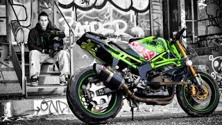 Watch Amazing Stunt Riding Motorcycle Kawasaki 636 Street Bike Video