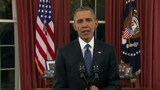 Watch President Obama's full Oval Office address Video