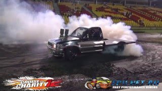 Watch GUSBOY MOTOR EX CRUISE FOR CHARITY 12 SMASHING TYRES AT SYDNEY DRAGWAY Video