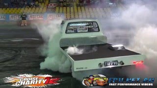 Watch TUFFV6 MOTOR EX CRUISE FOR CHARITY 12 SMASHING TYRES AT SYDNEY DRAGWAY Video