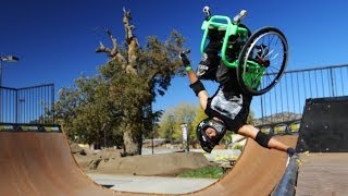 Watch Amazing Wheelchair Freestyle Stunts Video