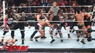 Watch 16-Man Elimination Fatal 4-Way Elimination Tag Team Match: Raw, December 7, 2015 Video