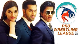 Watch Shahrukh Khan ,Varun Dhawan,Kriti Sanon & Celebs Promote Wrestling | Pro Wrestling League Video