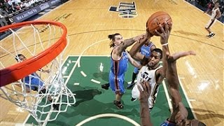 Watch NBA: Derrick Favors Posterizes Andre Roberson! Video