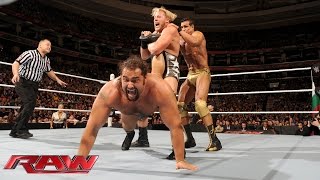 Watch Ryback & Jack Swagger vs. Alberto Del Rio & Rusev: WWE Raw, December 14, 2015 Video