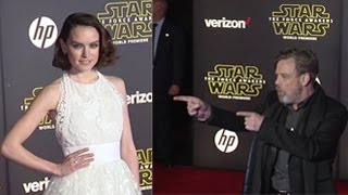 Watch Stars Attend The Premiere Of Star Wars: The Force Awakens Video