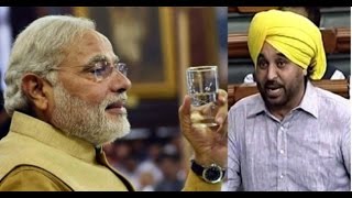 Watch PM Modi offers glass of water to agitating AAP MP in LS Video