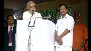 Watch PM pays respects to Sreenarayana Guru & plants sapling Video