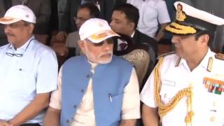 Watch PM on board INS Vikramaditya Video