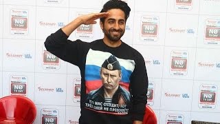 Watch Ayushmann Khurrana Celebrates No TV Day! Video