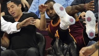 Watch LeBron James Crashes on Fan, Expresses Concern Video